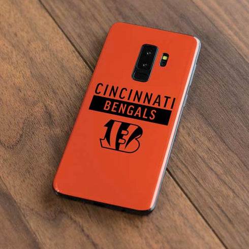 NFL Cincinnati Bengals Orange Performance Series Galaxy S9 Plus Skin