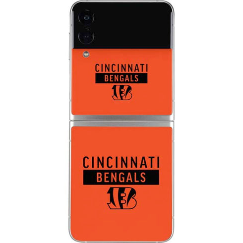 NFL Cincinnati Bengals Orange Performance Series Galaxy Z Flip3 5G Skin
