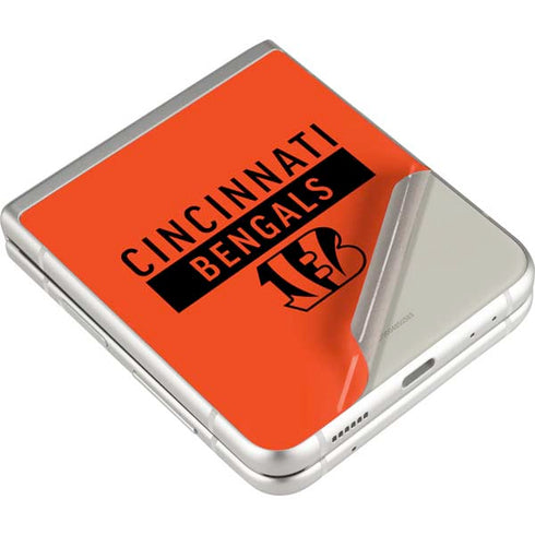 NFL Cincinnati Bengals Orange Performance Series Galaxy Z Flip3 5G Skin
