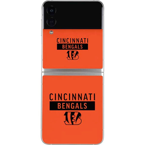 NFL Cincinnati Bengals Orange Performance Series Galaxy Z Flip4 5G Skin
