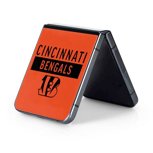 NFL Cincinnati Bengals Orange Performance Series Galaxy Z Flip5 5G Skin