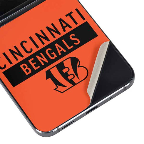 NFL Cincinnati Bengals Orange Performance Series Galaxy Z Flip5 5G Skin