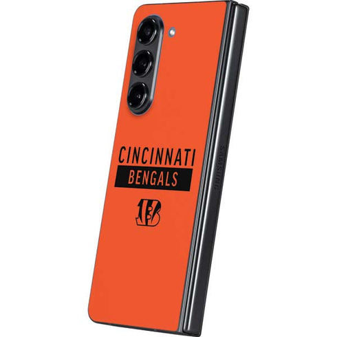 NFL Cincinnati Bengals Orange Performance Series Galaxy Z Fold5 5G Skin