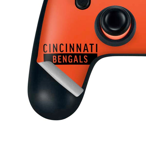 NFL Cincinnati Bengals Orange Performance Series Google Stadia Controller Skin