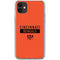 NFL Cincinnati Bengals Orange Performance Series iPhone 11 Clear Case