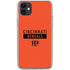 NFL Cincinnati Bengals Orange Performance Series iPhone 11 Clear Case