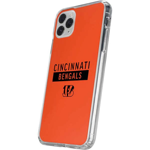 NFL Cincinnati Bengals Orange Performance Series iPhone 11 Pro Clear Case