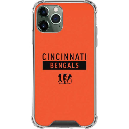 NFL Cincinnati Bengals Orange Performance Series iPhone 11 Pro Max Clear Case