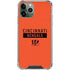 NFL Cincinnati Bengals Orange Performance Series iPhone 11 Pro Max Clear Case
