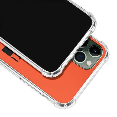 NFL Cincinnati Bengals Orange Performance Series iPhone 11 Pro Max Clear Case