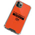 NFL Cincinnati Bengals Orange Performance Series iPhone 11 Pro Max Clear Case