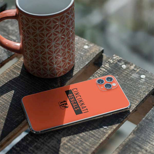 NFL Cincinnati Bengals Orange Performance Series iPhone 11 Pro Max Skin