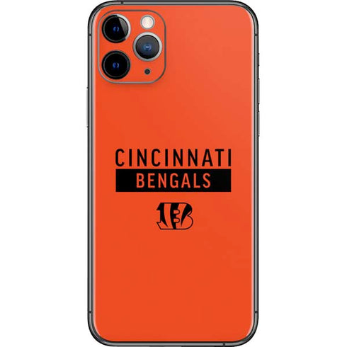 NFL Cincinnati Bengals Orange Performance Series iPhone 11 Pro Skin