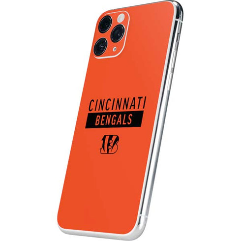 NFL Cincinnati Bengals Orange Performance Series iPhone 11 Pro Skin