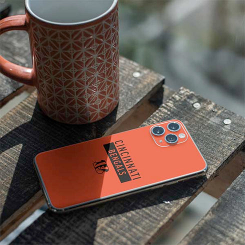 NFL Cincinnati Bengals Orange Performance Series iPhone 11 Pro Skin