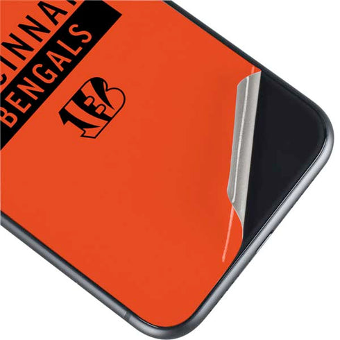 NFL Cincinnati Bengals Orange Performance Series iPhone 11 Skin