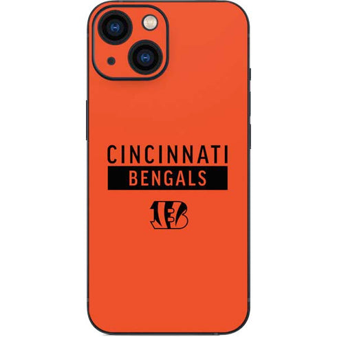 NFL Cincinnati Bengals Orange Performance Series iPhone 13 Mini Skin