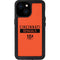 NFL Cincinnati Bengals Orange Performance Series iPhone 13 Mini Waterproof Case