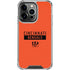 NFL Cincinnati Bengals Orange Performance Series iPhone 13 Pro Clear Case