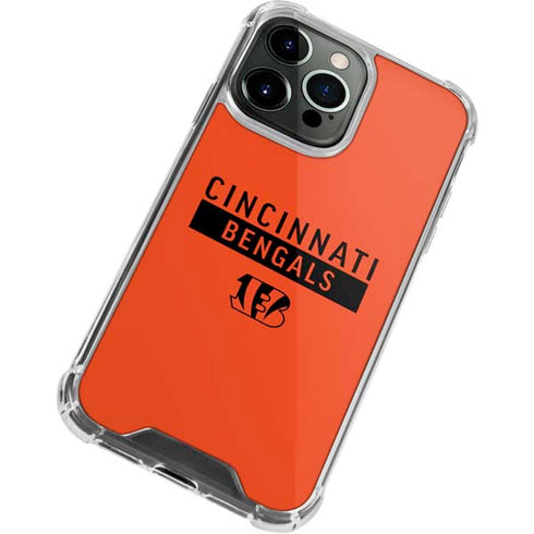 NFL Cincinnati Bengals Orange Performance Series iPhone 13 Pro Max Clear Case