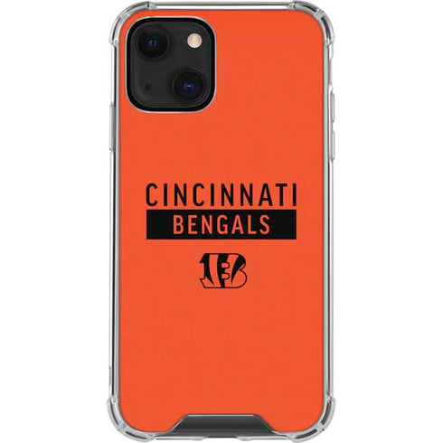 NFL Cincinnati Bengals Orange Performance Series iPhone 15 Plus Clear Case