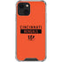 NFL Cincinnati Bengals Orange Performance Series iPhone 15 Plus Clear Case