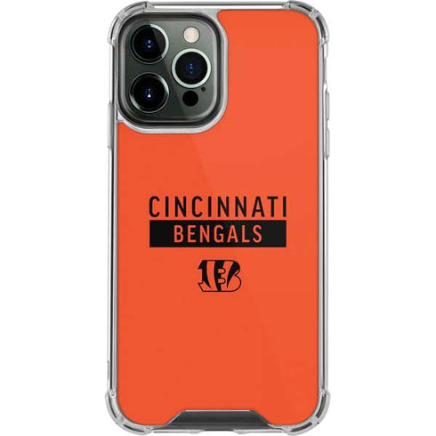 NFL Cincinnati Bengals Orange Performance Series iPhone 15 Pro Max Clear Case