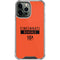 NFL Cincinnati Bengals Orange Performance Series iPhone 14 Pro Max Clear Case