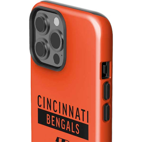 NFL Cincinnati Bengals Orange Performance Series iPhone 15 Pro Max Impact Case