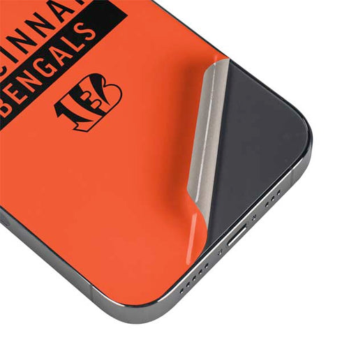 NFL Cincinnati Bengals Orange Performance Series iPhone 14 Pro Max Skin