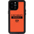 NFL Cincinnati Bengals Orange Performance Series iPhone 14 Pro Max Waterproof Case
