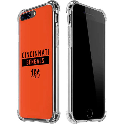 NFL Cincinnati Bengals Orange Performance Series iPhone 7/8 Plus Clear Case
