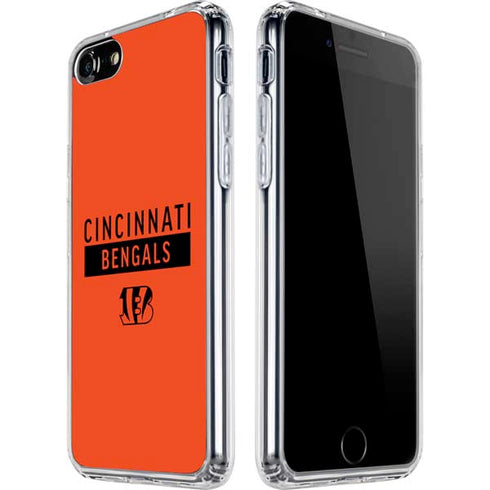 NFL Cincinnati Bengals Orange Performance Series iPhone SE (2nd & 3rd Gen) Clear Case