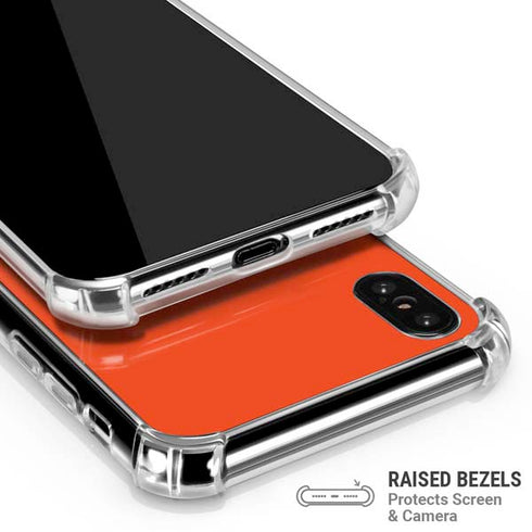 NFL Cincinnati Bengals Orange Performance Series iPhone XS Max Clear Case