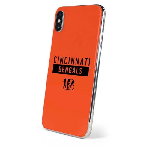 NFL Cincinnati Bengals Orange Performance Series iPhone XS Max Skin
