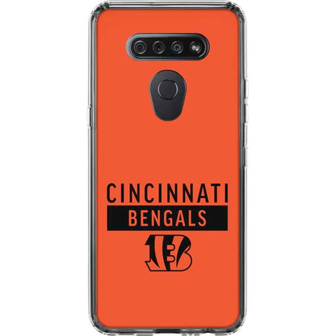 NFL Cincinnati Bengals Orange Performance Series LG K51/Q51 Clear Case
