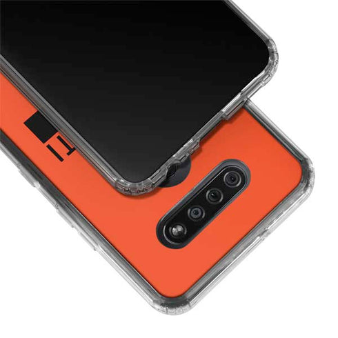 NFL Cincinnati Bengals Orange Performance Series LG K51/Q51 Clear Case