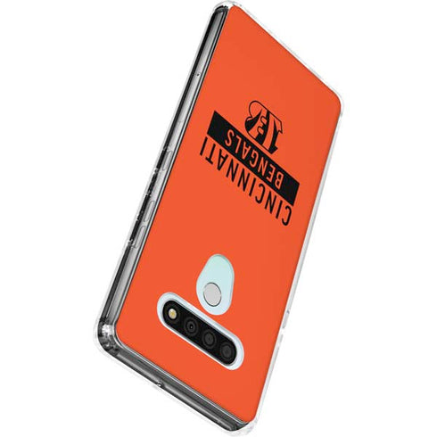 NFL Cincinnati Bengals Orange Performance Series LG Stylo 6 Clear Case