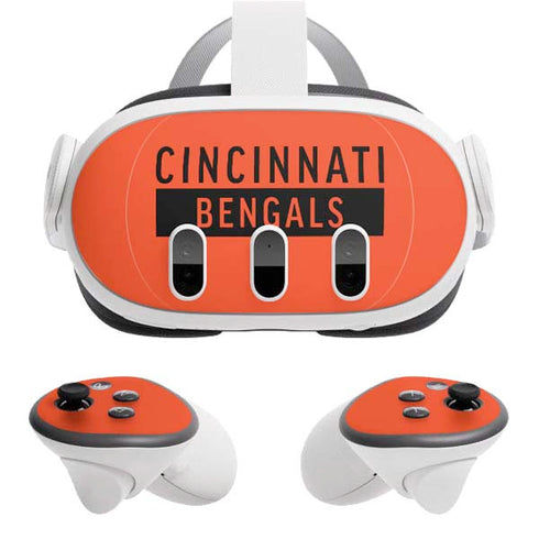 NFL Cincinnati Bengals Orange Performance Series Meta Quest 3 Skin