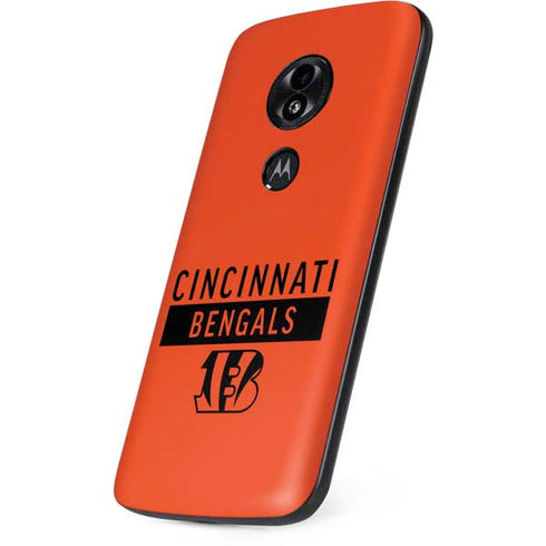 NFL Cincinnati Bengals Orange Performance Series Moto E5 Play Skin
