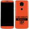 NFL Cincinnati Bengals Orange Performance Series Moto E5 Plus Skin