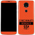 NFL Cincinnati Bengals Orange Performance Series Moto E5 Plus Skin