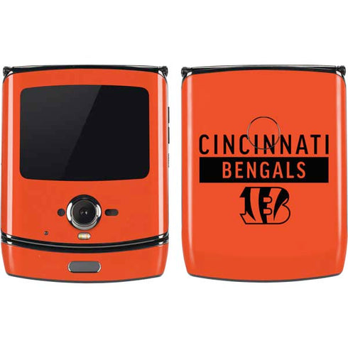 NFL Cincinnati Bengals Orange Performance Series Motorola RAZR Skin
