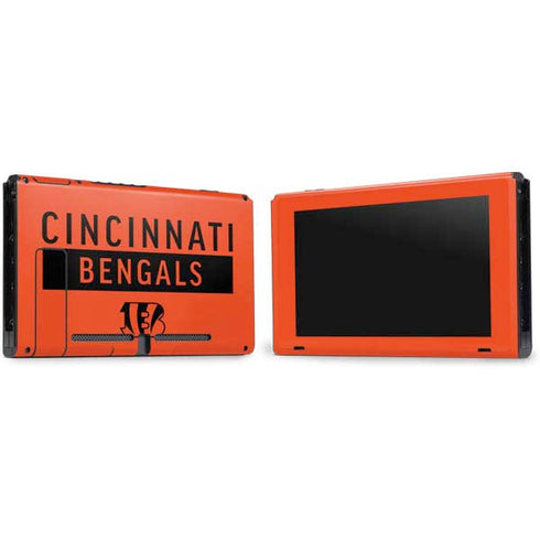 NFL Cincinnati Bengals Orange Performance Series Nintendo Switch Bundle Skin