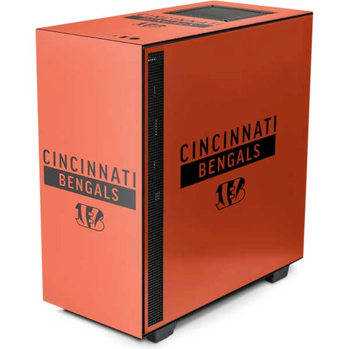 NFL Cincinnati Bengals Orange Performance Series NZXT H510 Compact ATX Mid-Tower Case Skin
