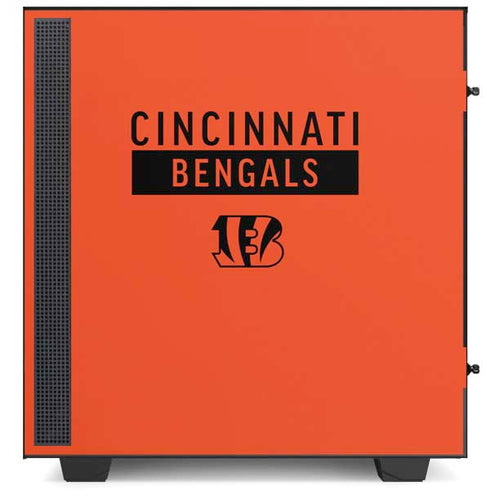 NFL Cincinnati Bengals Orange Performance Series NZXT H510 Compact ATX Mid-Tower Case Skin