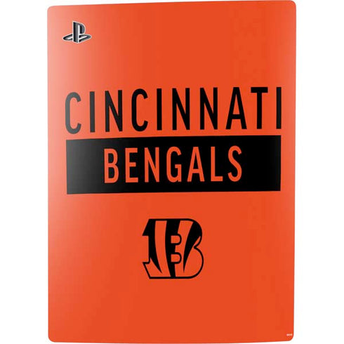 NFL Cincinnati Bengals Orange Performance Series PS5 Digital Edition Console Skin