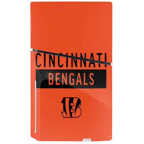 NFL Cincinnati Bengals Orange Performance Series PS5 Slim Disk Bundle Skin