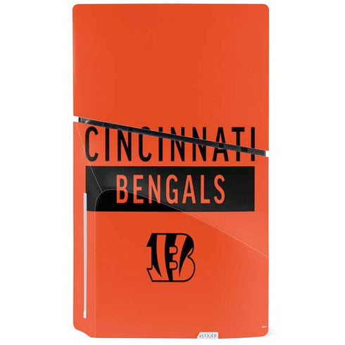 NFL Cincinnati Bengals Orange Performance Series PS5 Slim Disk Console Skin