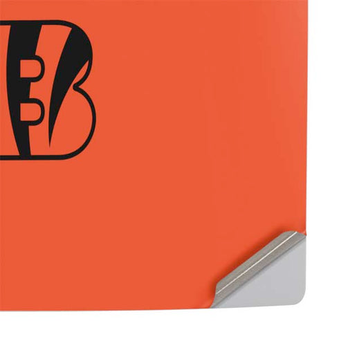 NFL Cincinnati Bengals Orange Performance Series PS5 Slim Digital Edition Console Skin